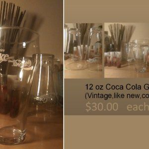 Vintage Coca Cola -Coke glass set